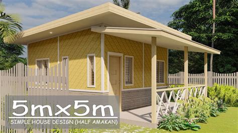 simple house design half amakan|House Design .